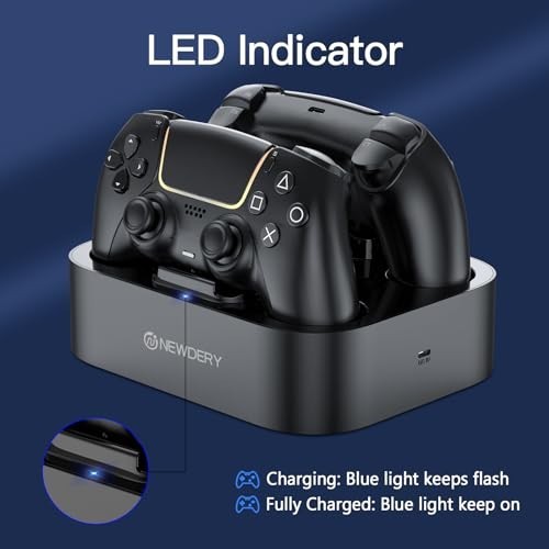 DualSense Edge Controller Charger Station - Fast Charging Dock for PS5, Dual Con