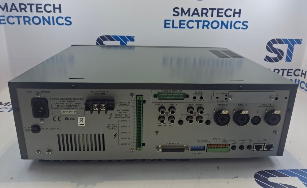 TOA System VM-2240 ER Management Amplifier ER Version