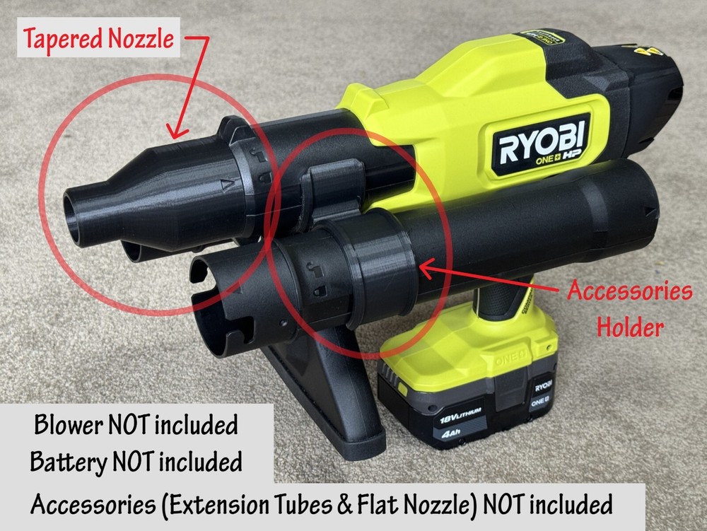 Tapered Nozzle For Ryobi 18V Compact Blower PSBLB01  NOZZLE ONLY