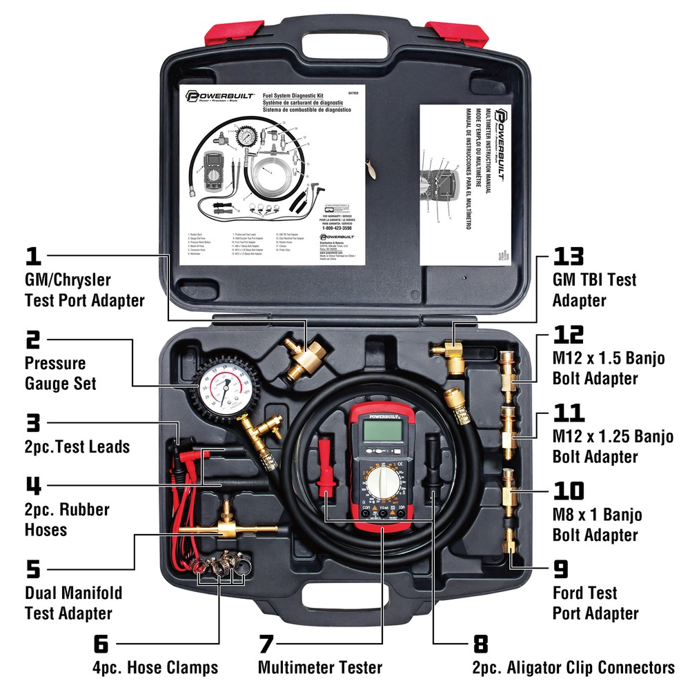 Powerbuilt Fuel System Diagnostic Kit - 647959