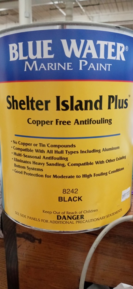 Shelter Island Plus Copper Free Ablative Bottom Paint Quart Black