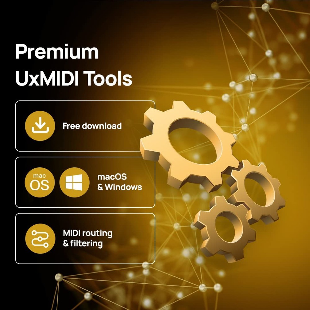 U6MIDI Pro - MIDI Interface with Router, Mapper, and Filter - Plug-and-play U...