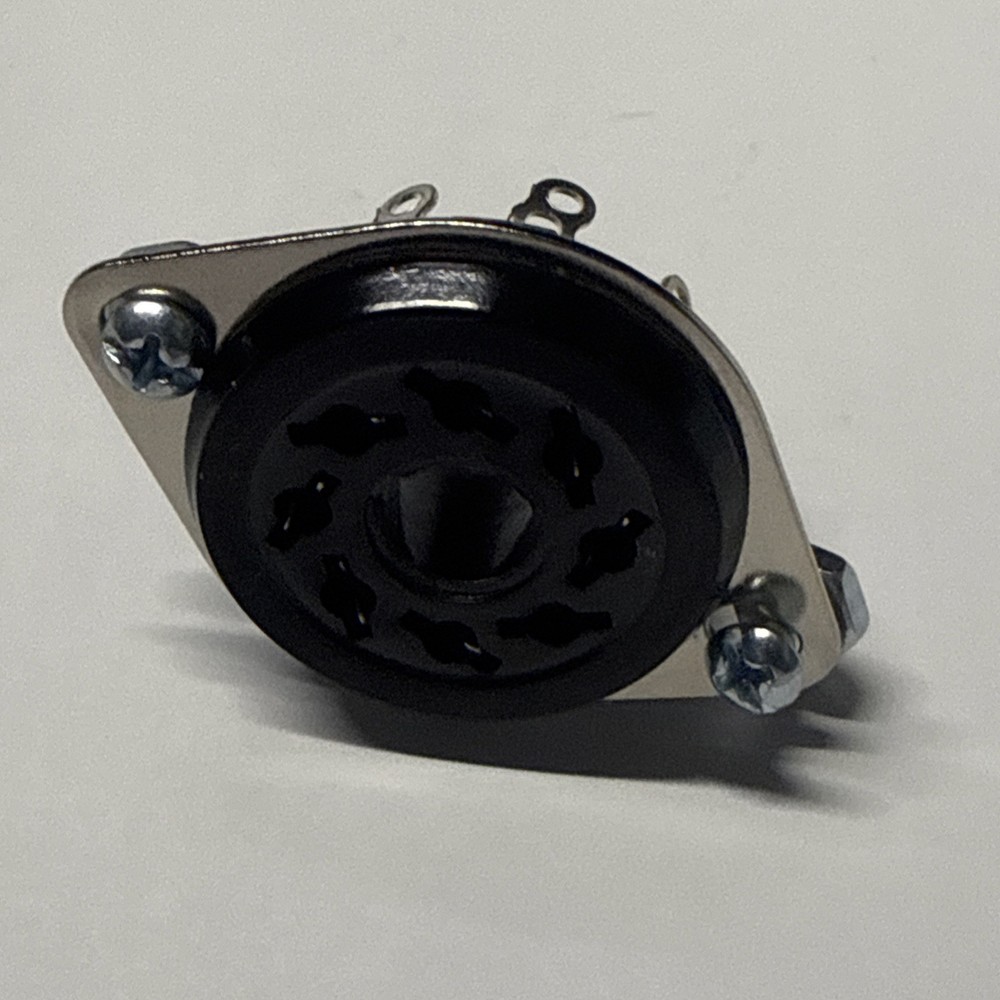 OCTAL socket 8 PINS with bolts and nuts for 6V6GT 6X5GT 6SK7- top mounted