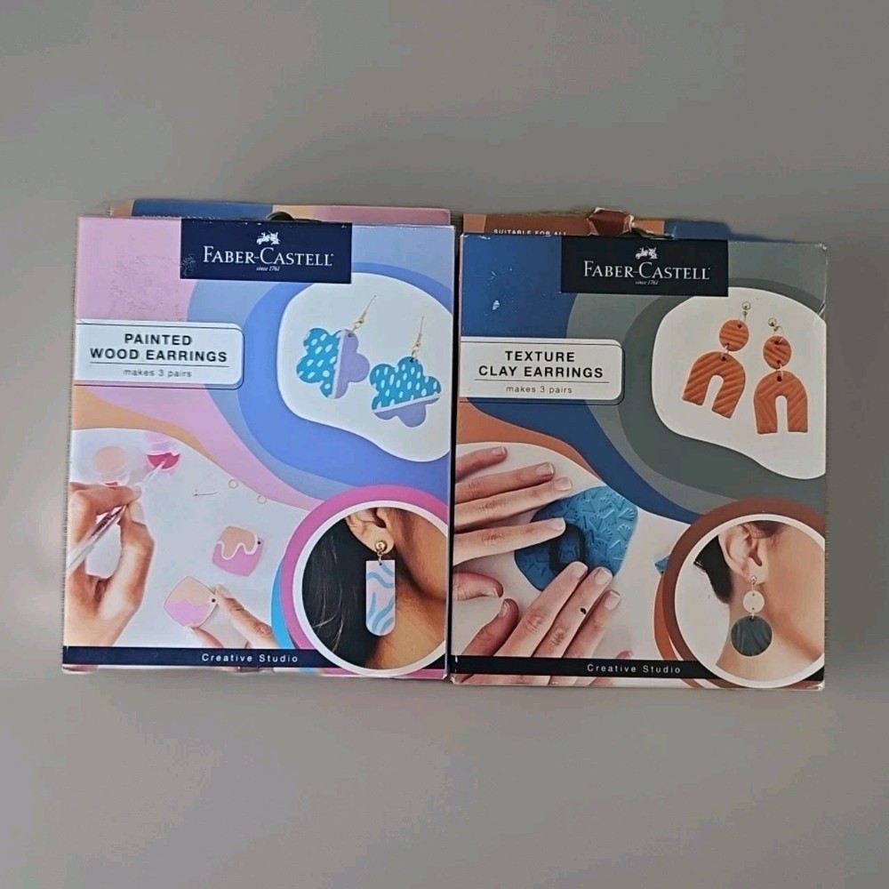 Faber-Castell Texture Clay Earring Craft Kit