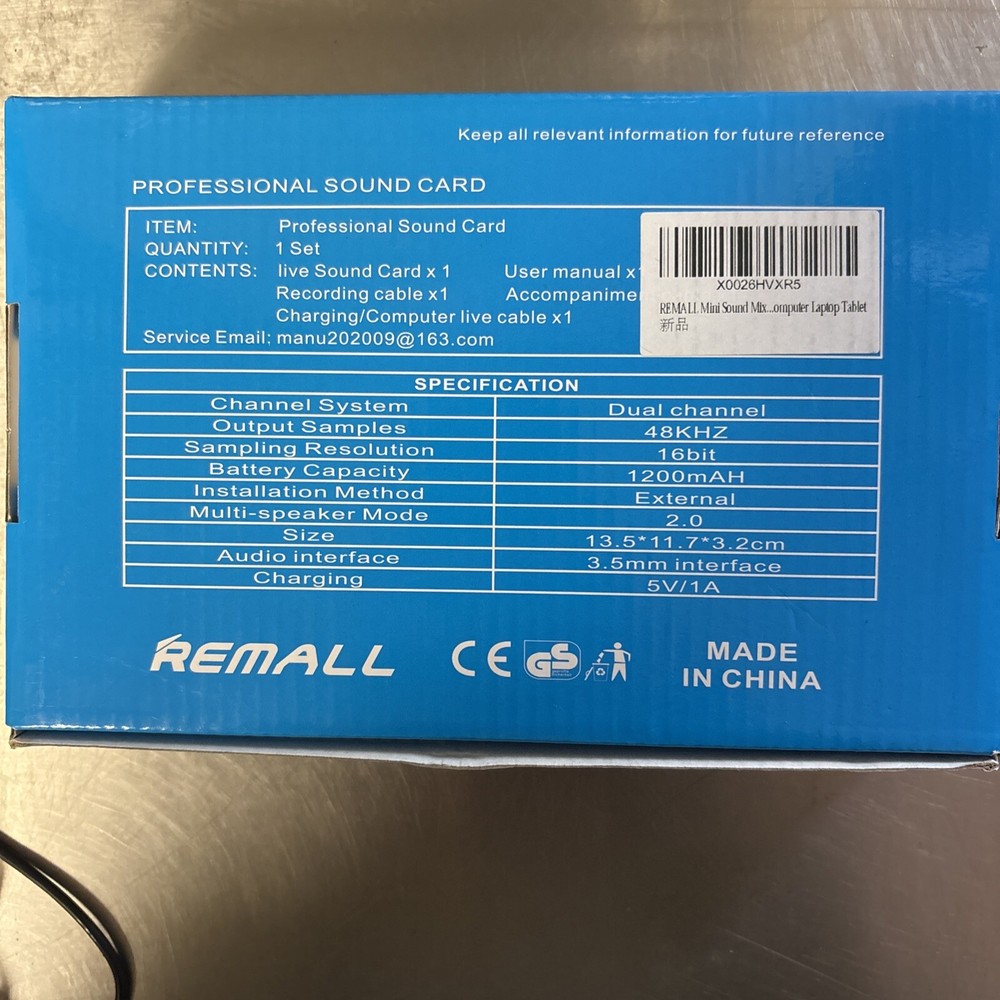 Remall Professional Wireless Live Sound Card