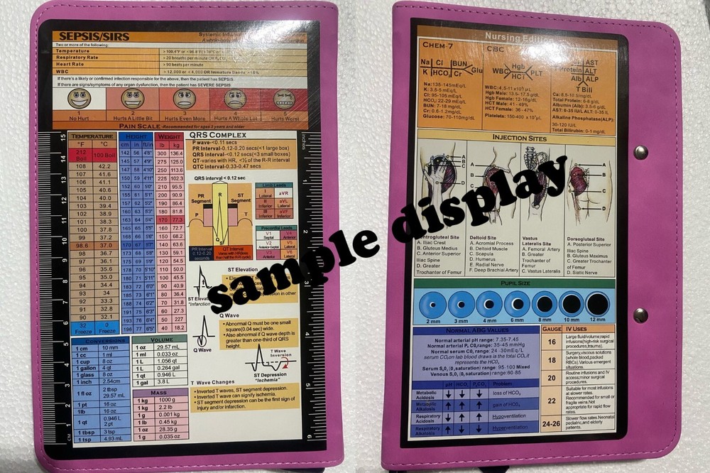 Nursing Edition Clipboard Folding Pocket Reference Clipboard 