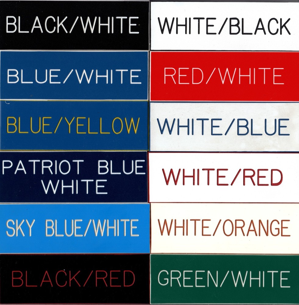 Custom Engraved Personalized Plastic Sign - new - 5x7