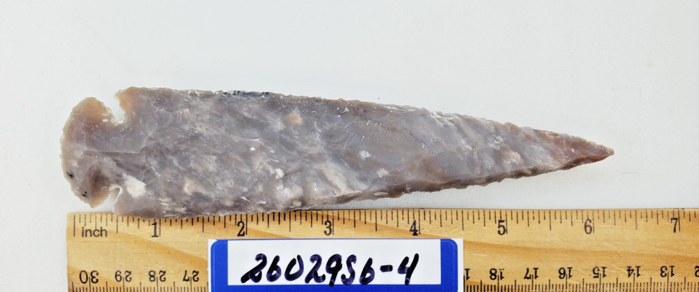 6.25" Spearhead - Lance Head - Drill Point - Knife - Hand Knapped Agate