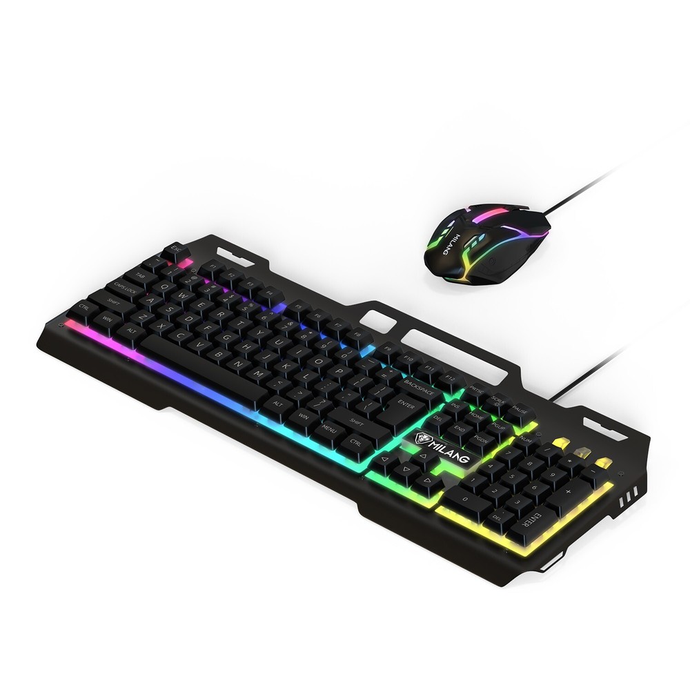 Wired Gaming Keyboard and Mouse Combo Mechanical Backlit for PC Computer Laptop
