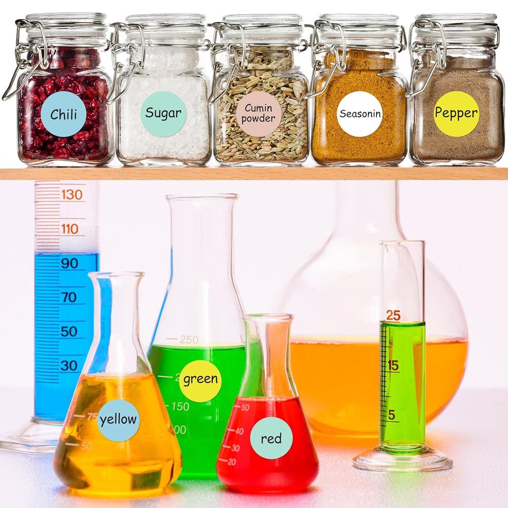 2" Circle Code Dot Sticker Self-Adhesive Round Direct Thermal Labels 750/Roll