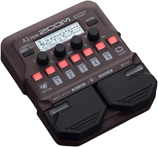 ZOOM A1 FOUR Multi-Effects Processor for Acoustic Guitar Sax Trumpet Violin