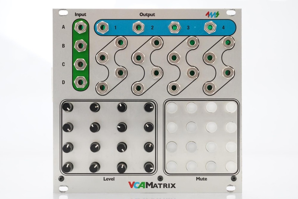 4MS VCA Matrix Eurorack Module w/ CV Patch Cables #52437