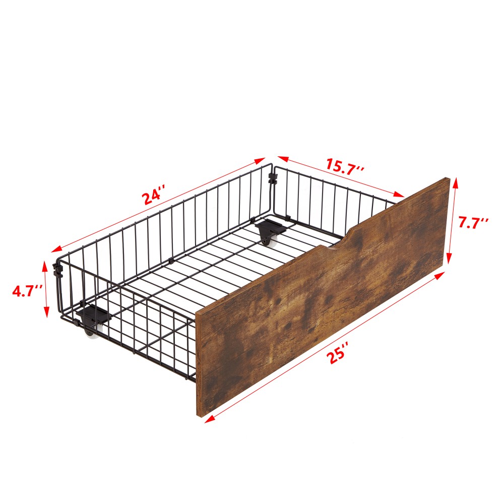 QUEEN BED DRAWERS DJYC1