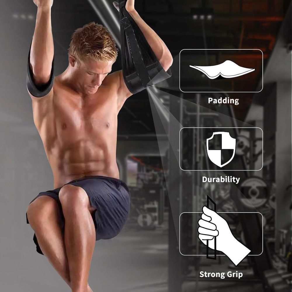 Hanging Ab Straps for Pull up Bar: Gym Ab Sling Straps for Arm Pull up Workout S