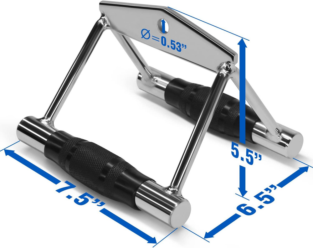 Cable Machine Attachment, Double D Handle & Tricep Rope Cable Attachment, Weight