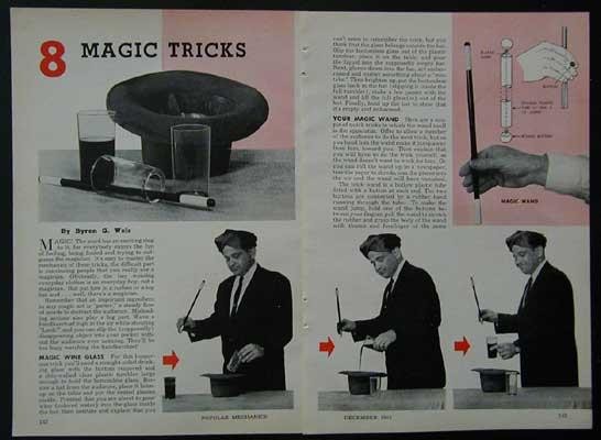 8 Magic Tricks How-To build PLANS easy to build & perform