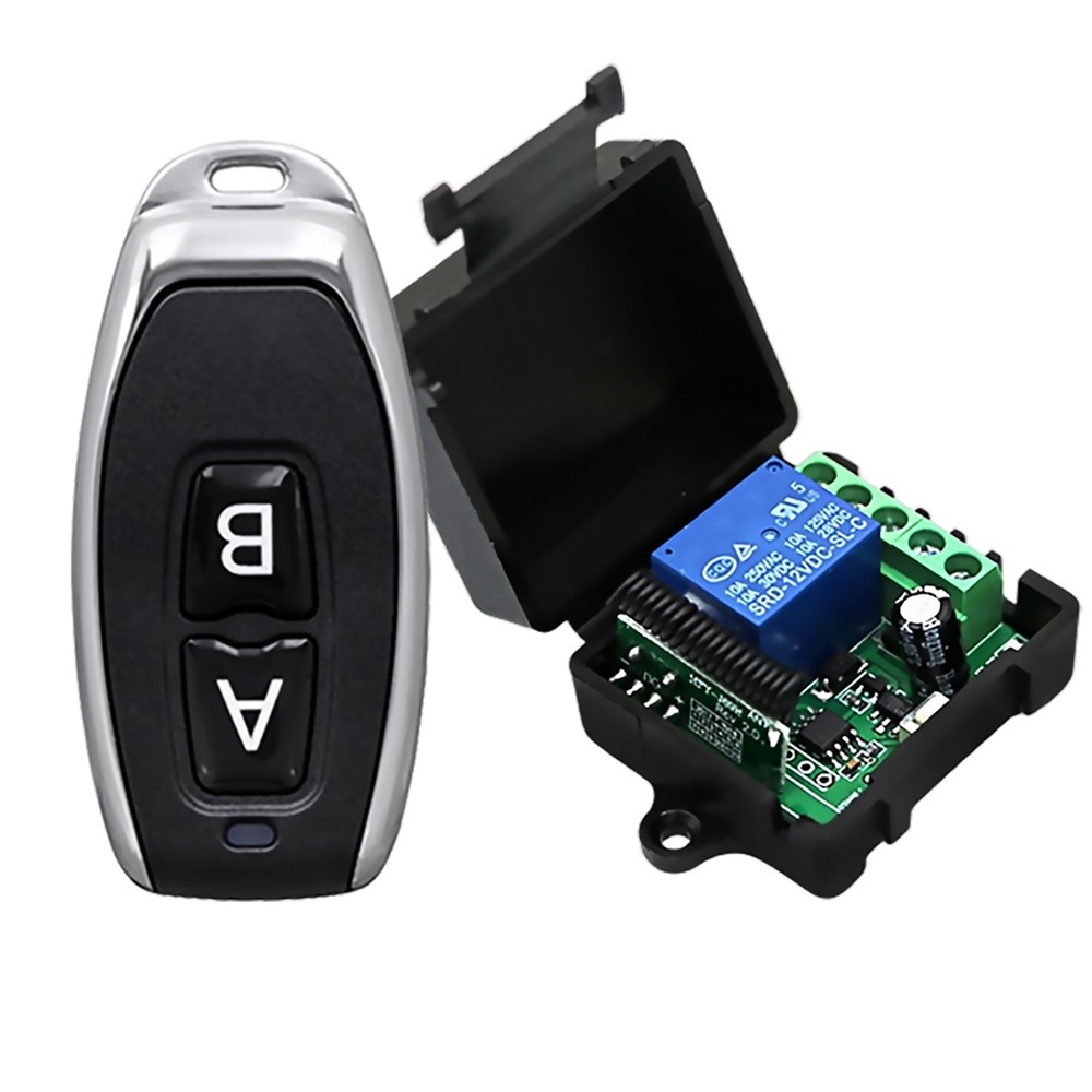 12V Channel Wireless Remote Control Relay Switch RF Transmitter Receiver