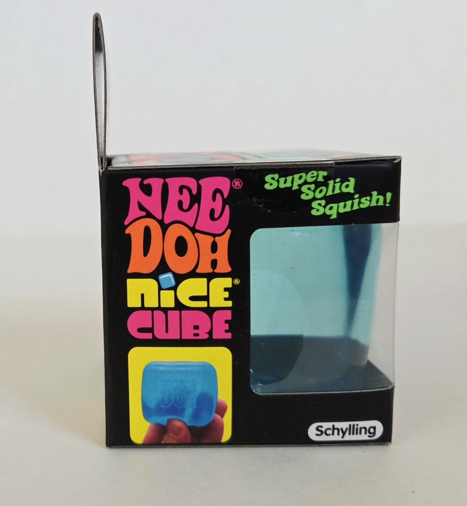BLUE NeeDoh Nice Cube, Nee Doh Nicecube 2.25" Squishy Stress Toy 100% AUTHENTIC