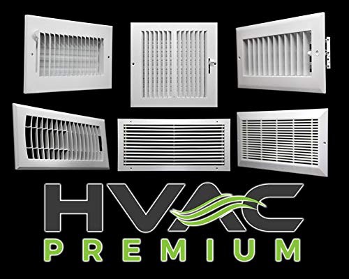 Adjustable HVAC Air Supply Diffuser Vent Cover Sidewall Ceiling White 12x6
