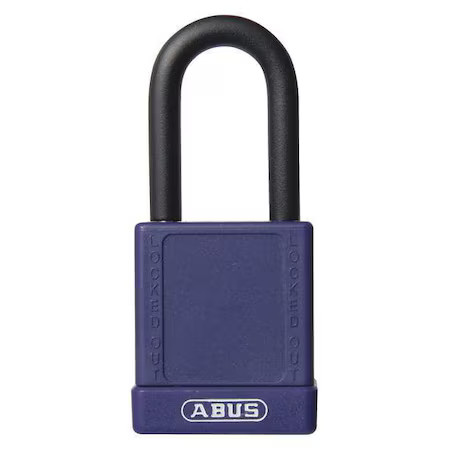 Abus 74/40 Kd Purple Lockout Padlock, Keyed Different, Plastic-Covered