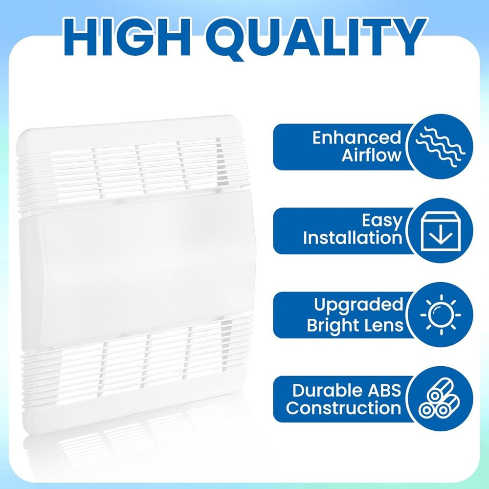 High Quality Replacement Grille Lens Panel Unit Cover Kit for Broan Nutone 663N