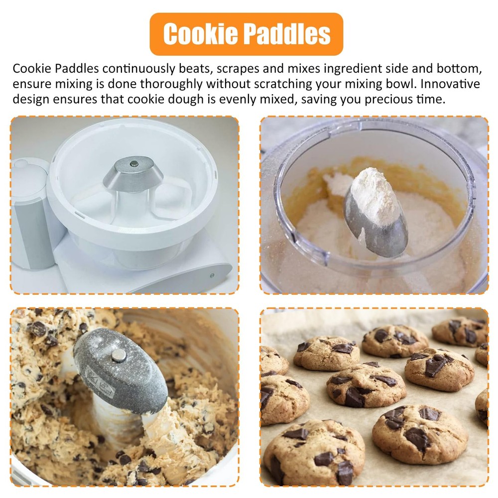 Cookie Paddles for Universal Kitchen Machine-Designed for Use With Metal Driv...