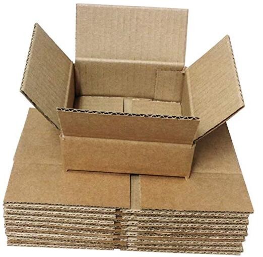 (10) Brown Cardboard CD Storage Shipping Boxes - Each Holds 5 CDs - CDBC05