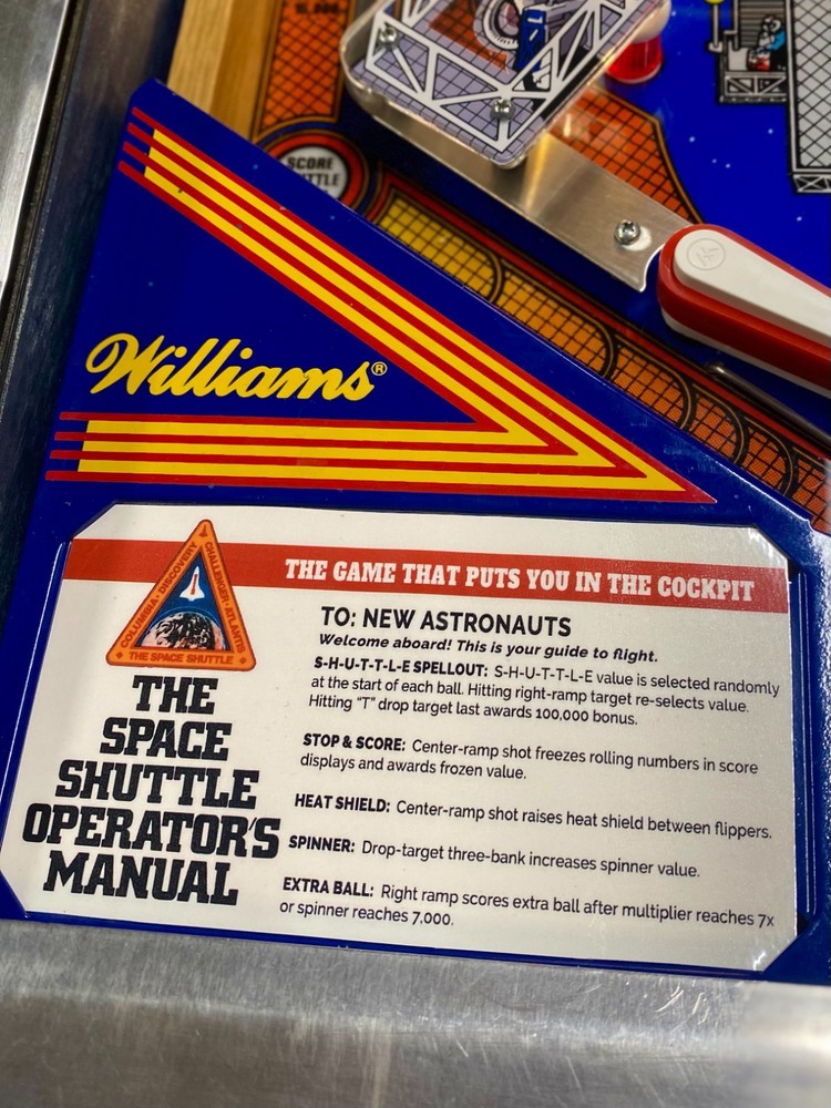 Space Shuttle Apron Cards Williams