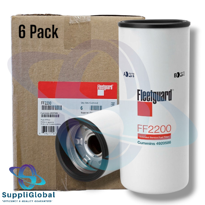 FF2200 Fuel Filter GENUINE Fleetguard-Cummins (Pack of 6)