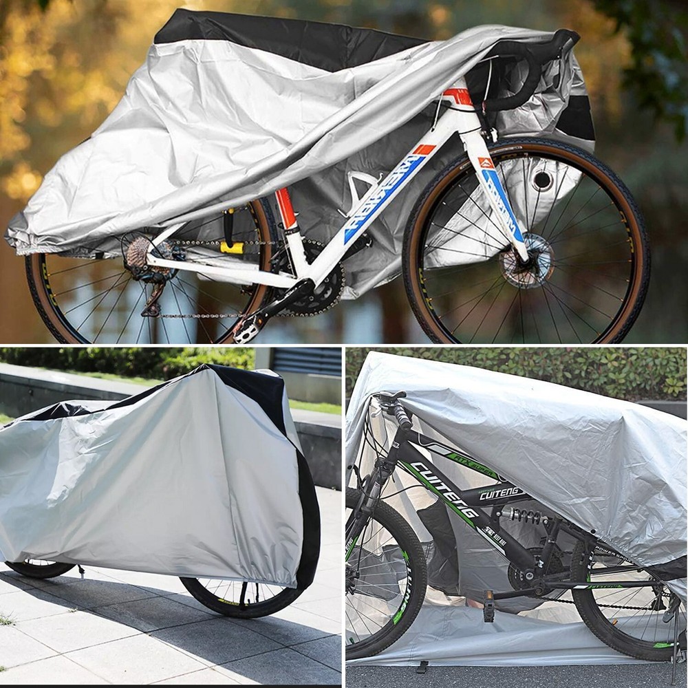 Bicycle Cover Raincoat Dustproof Sunproof Bicycle Protector with Locking Holes