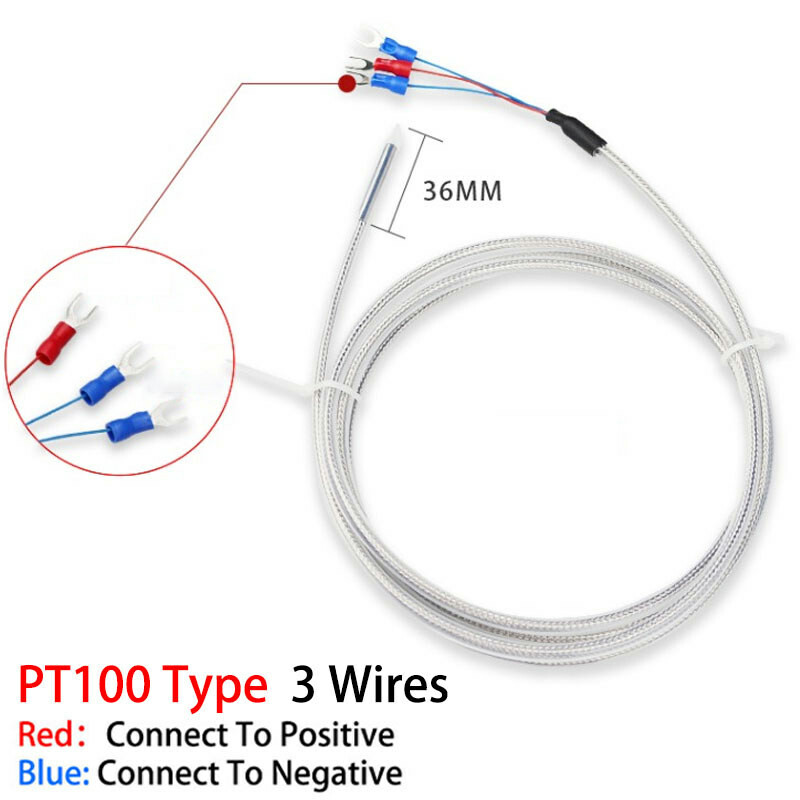 K / PT100 Type Temperature Sensor Probe Thermocouple Waterproof, Anticorrosive