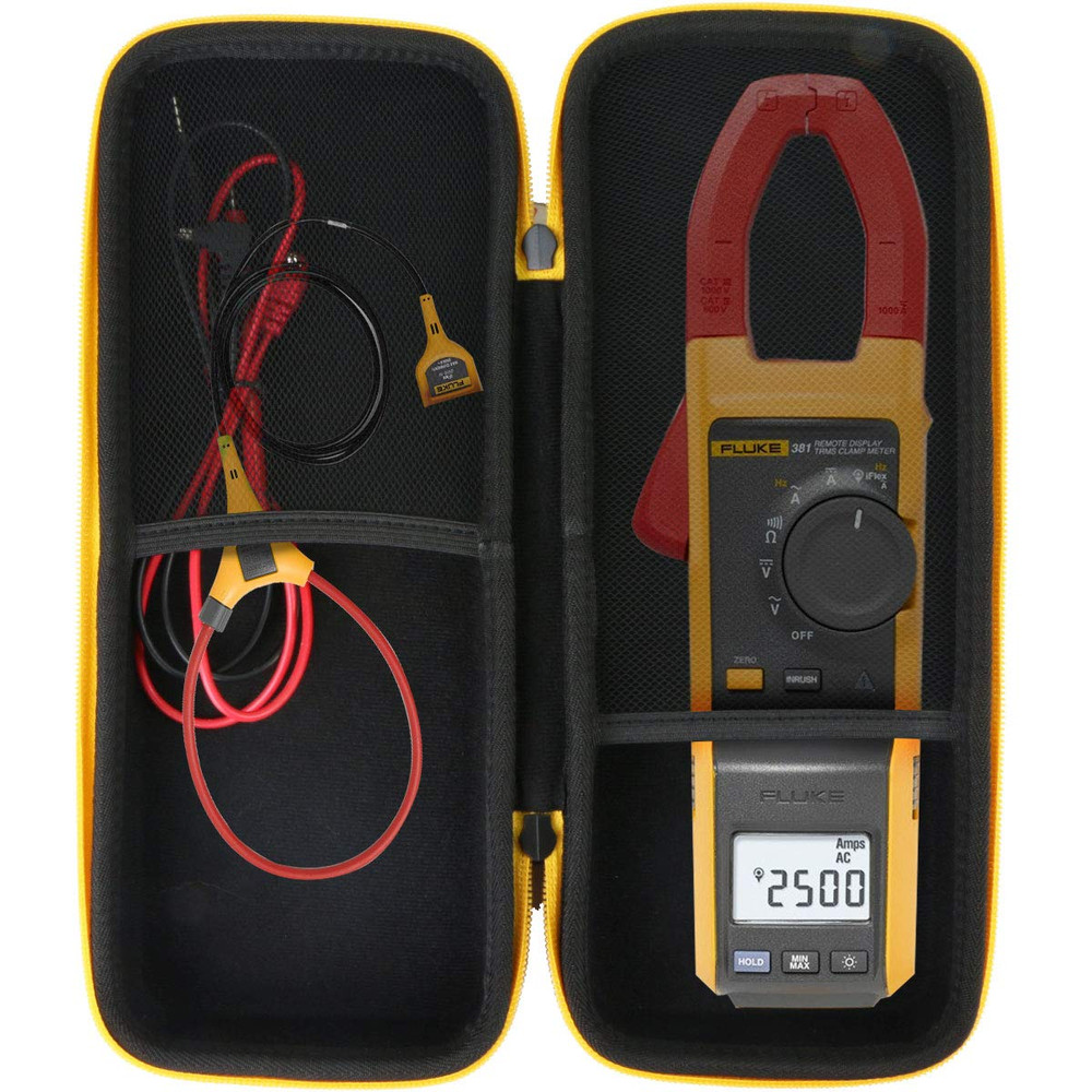 Hard Storage Case Compatible with Fluke 381 Remote Display True-Rms Clamp Meter