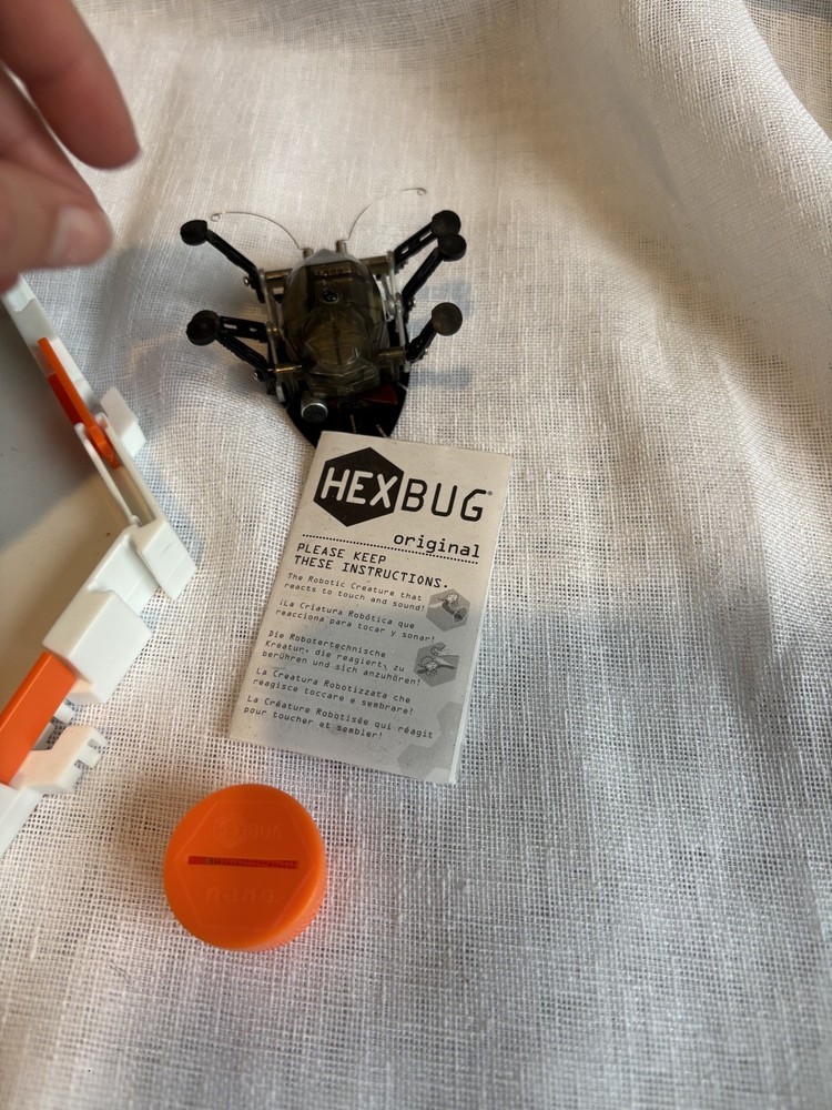 Hex Bug Nanos And Hexagon Arena With Loop and Black Robotic Bug Crawler