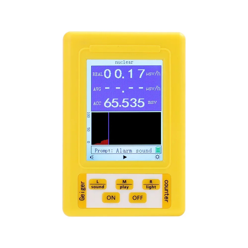 BR-9C 2-in-1 Handheld Digital Electromagnetic Radiation Nuclear Detector New
