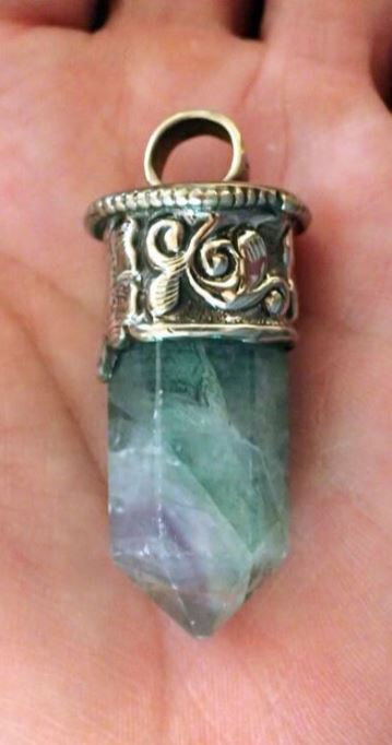 Florite Crystal Point Pendant