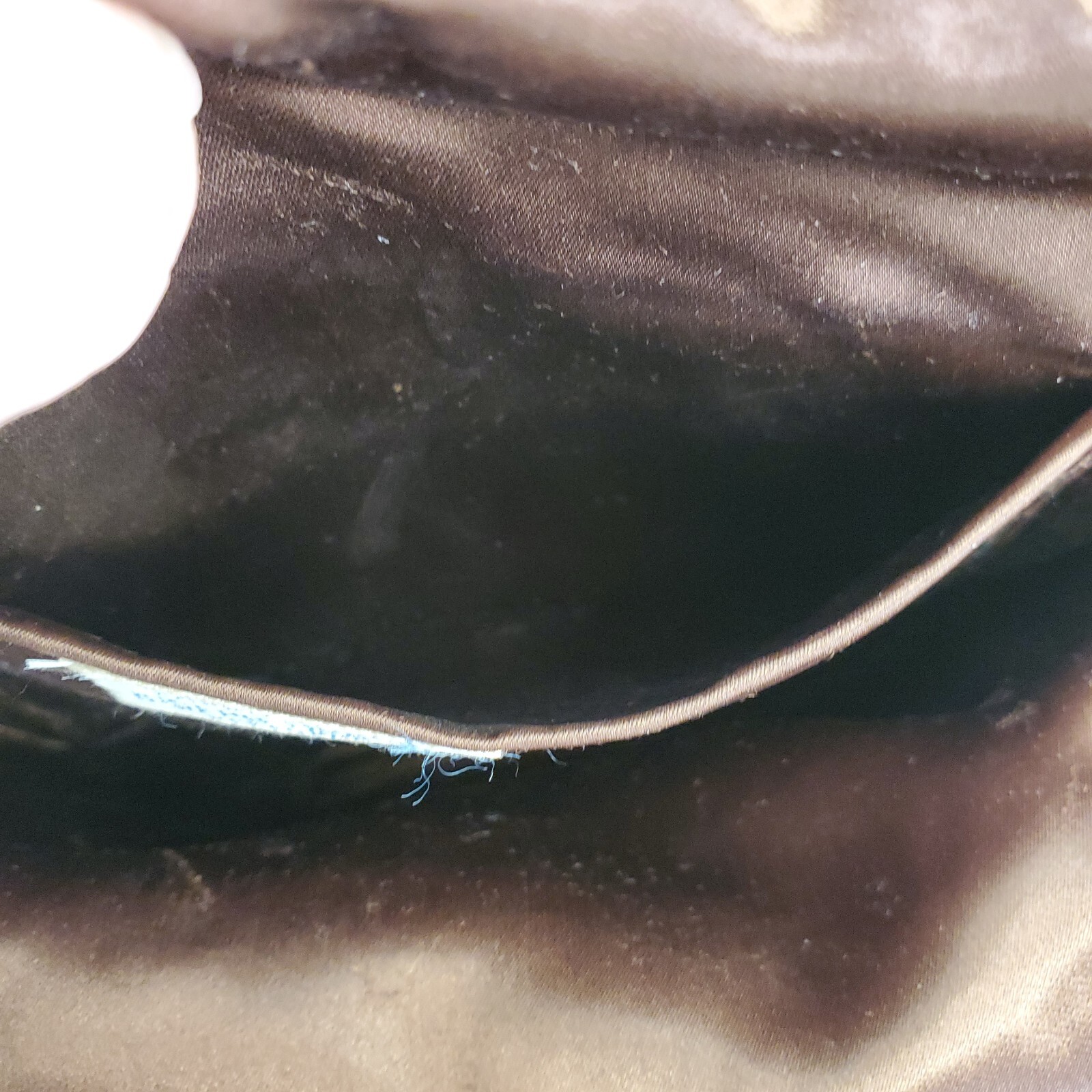 Joseph Horne Pittsburgh Belgium Brown Beaded Evening Bag Handle Twist Top Lock