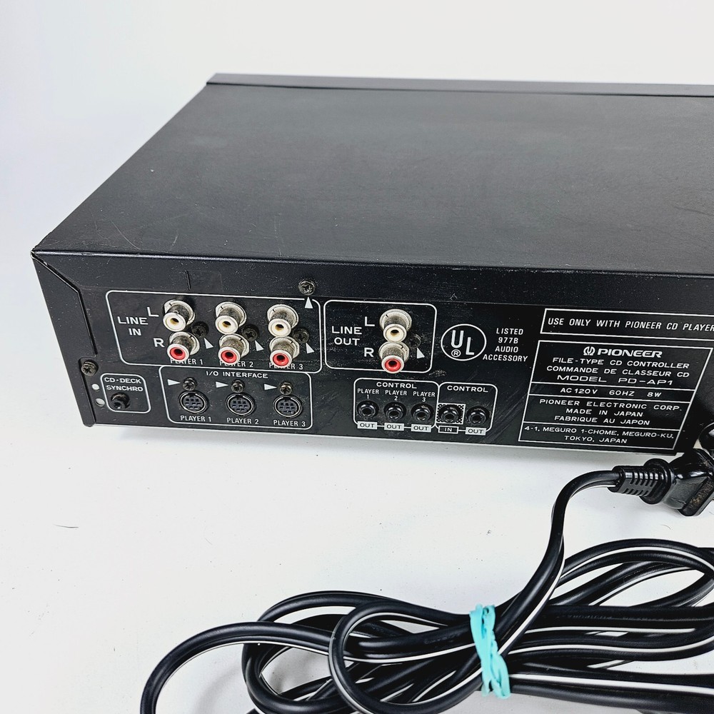 Pioneer PD-AP1 Compact Disc File System CD Controller w/ Remote Tested & Working