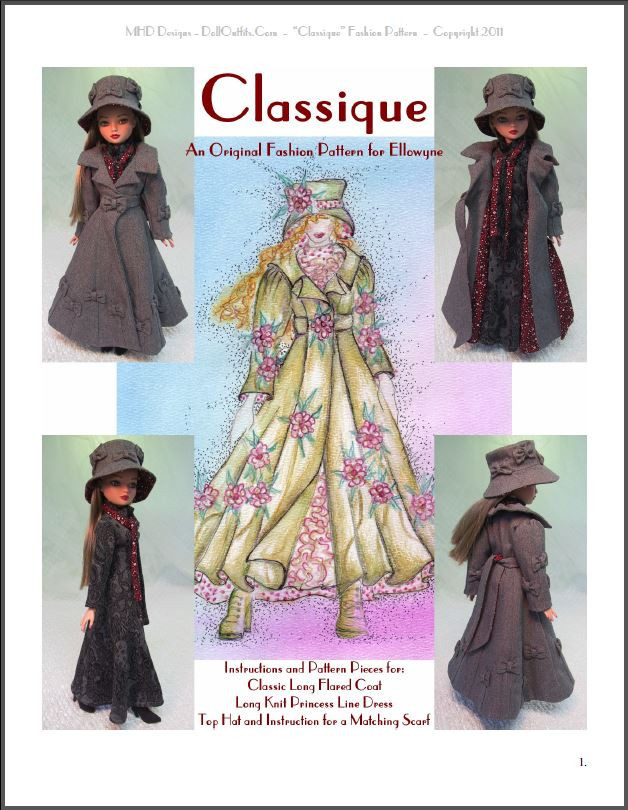 "Classique" Fashion Pattern for Ellowyne