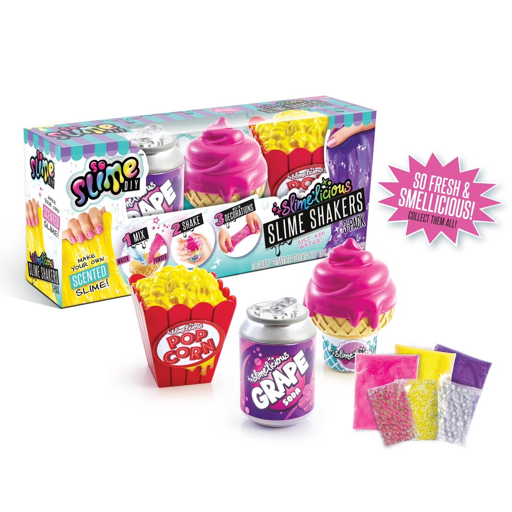 Scented Slime DIY 3 Pack Ice Cream Grape Soda Popcorn