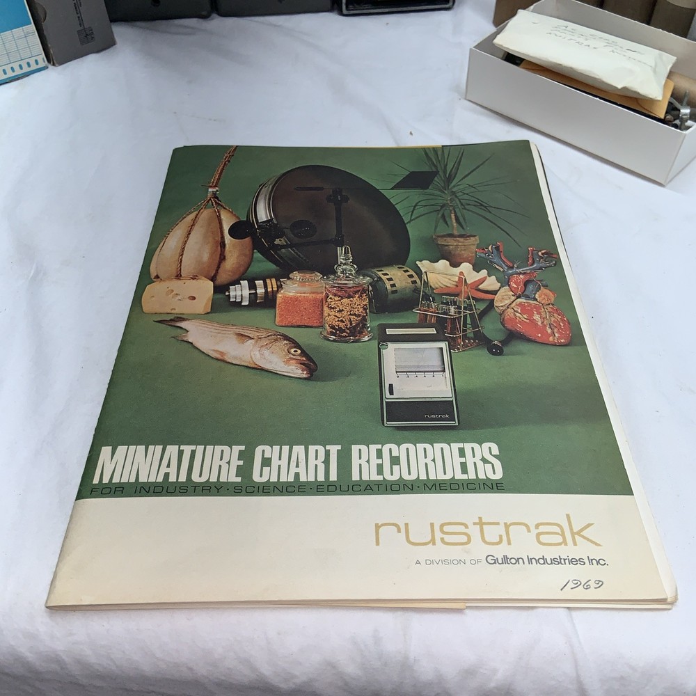 Rustrak Chart Recorders Analog Strip Recorders Amplifier W/ Extra Parts
