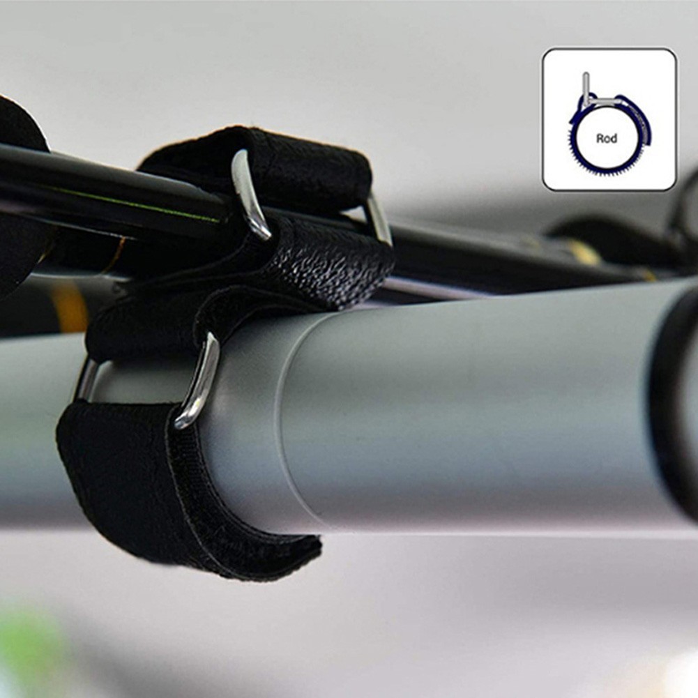 2X Fishing Car OrganizerS Rod Holder Belt RodS Fixed Strap Carrier For Truck SUV