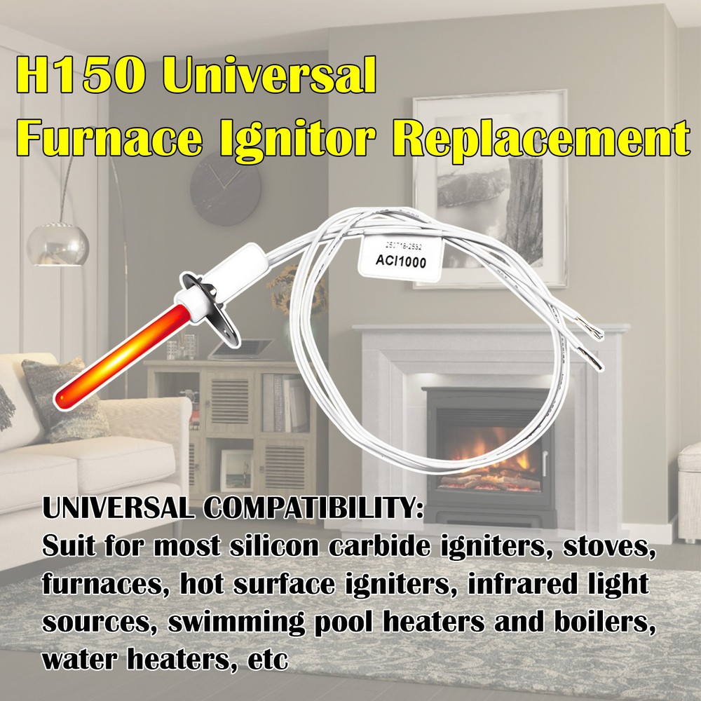 120V Universal Silicon Nitride Hot Rod Ignitor Replace Silicon Carbide Igniter