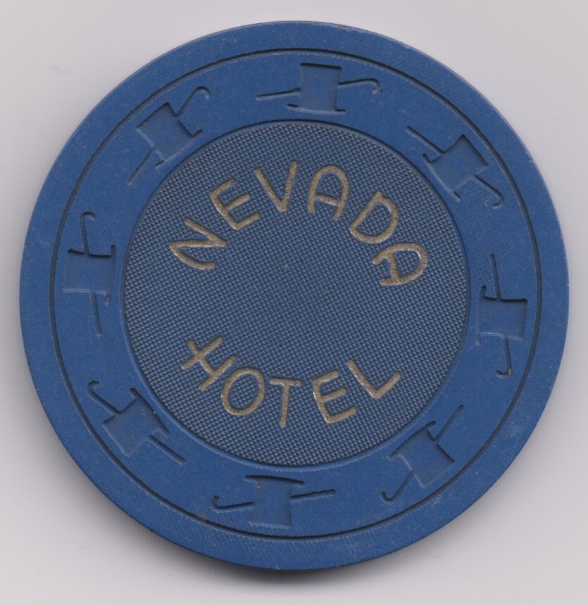 Hotel Nevada Roulette Chip 1950