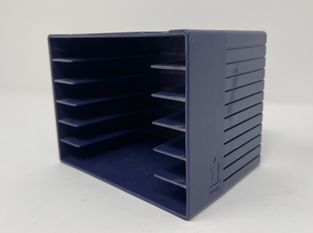 Iomega Zip Drive Disk Storage Case/Rack for 6 Disks