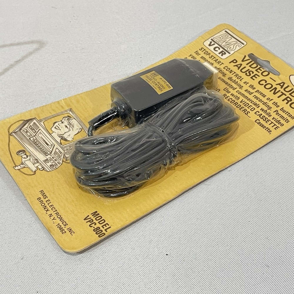 Vintage Electronics RMS VHS video audio control Manual Stop Start Button VPC-800