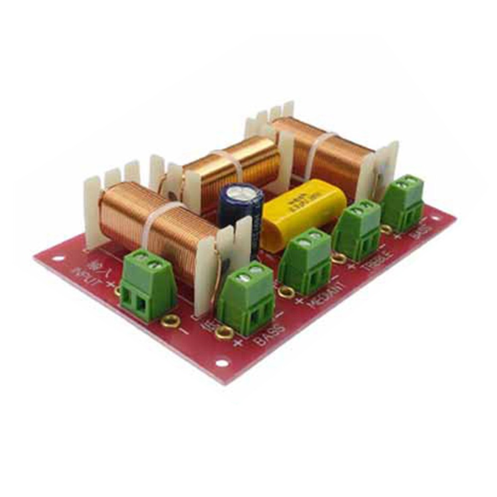 Speaker Crossover Audio 3 Way Crossover Audio Frequency Divider 4-8OHM 2Pcs