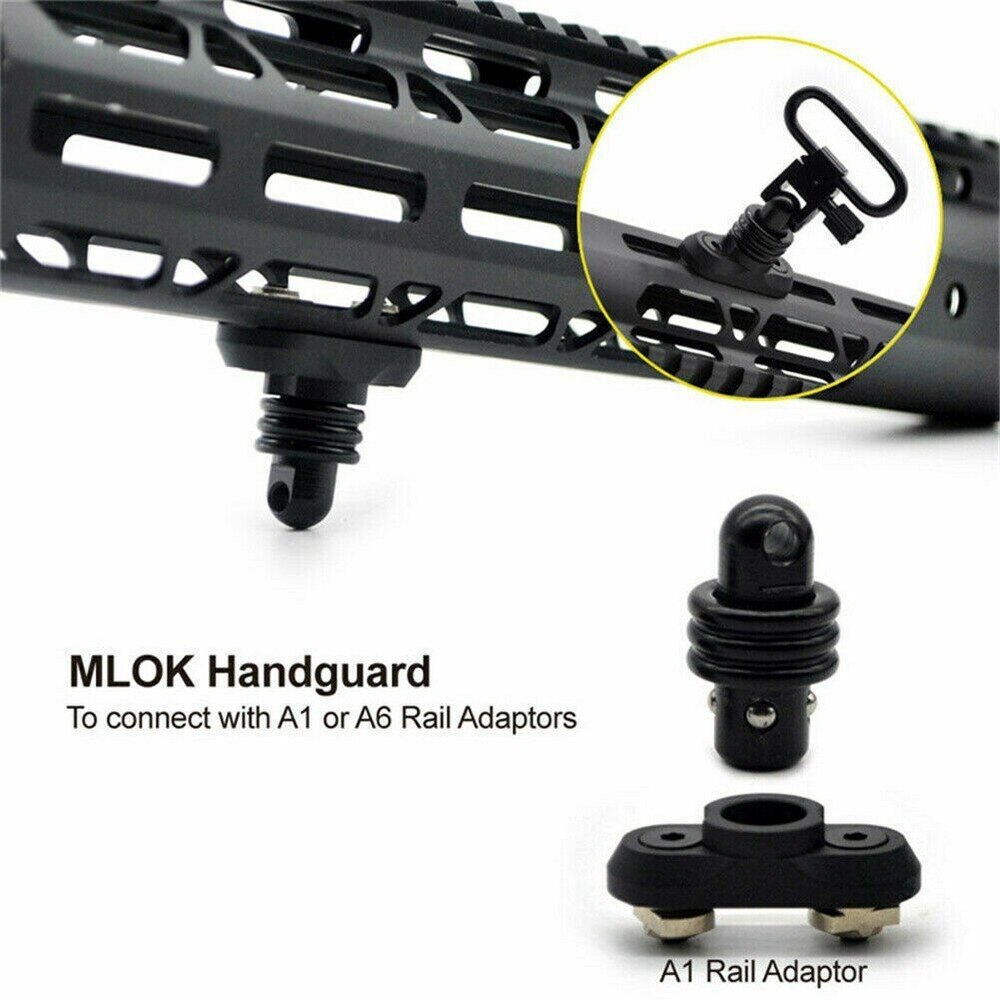 2Pcs Multi-Function QD Adapter Swivel Stud for Sling Swivel Mount Quick Detach