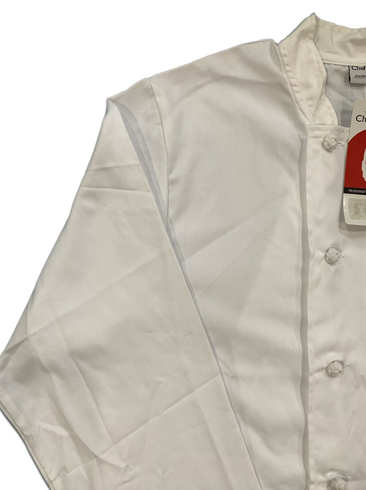 Chef Works Bordeaux Chef Coat Knot Closure White Kitchen Industrial Work Uniform
