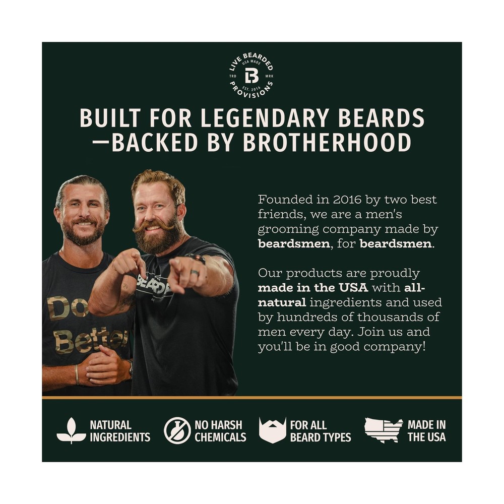 Live Bearded Total Beardsman Kit - Complete Beard Growth Kit for Men - Beard ...