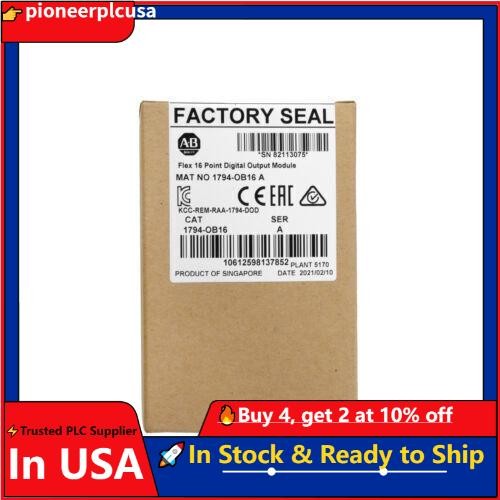 AB 1794-OB16 FLEX 16-Point Digital Output Module New Sealed PLC